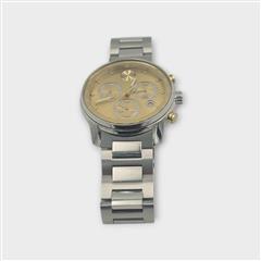 Movado Bold Verso MB 01.1.19.1769 Chronograph Watch 44mm Gold Dial